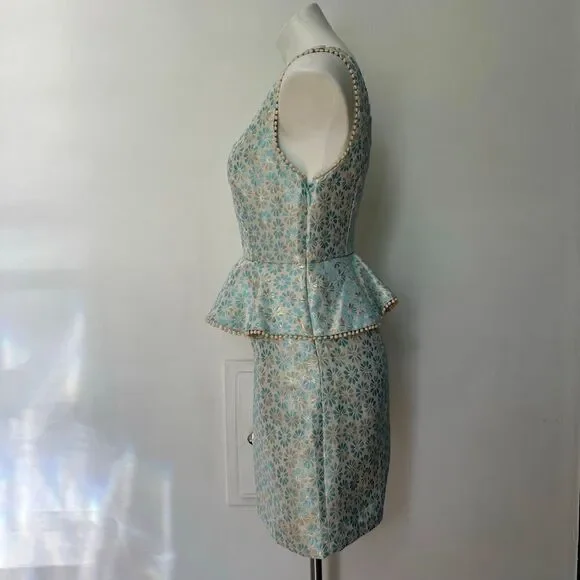 Lulus Afternoon Affair Blue peplum Mini Dress - Picture 6 of 11